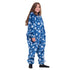 Snuggs Kids Blanket Onesie Petroleum Snowflakes